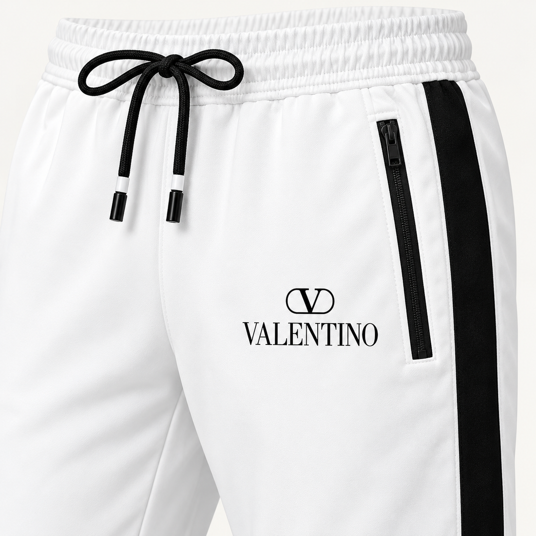 Men's Valentino Dri-Fit TrackSuit | Color: White | View 4