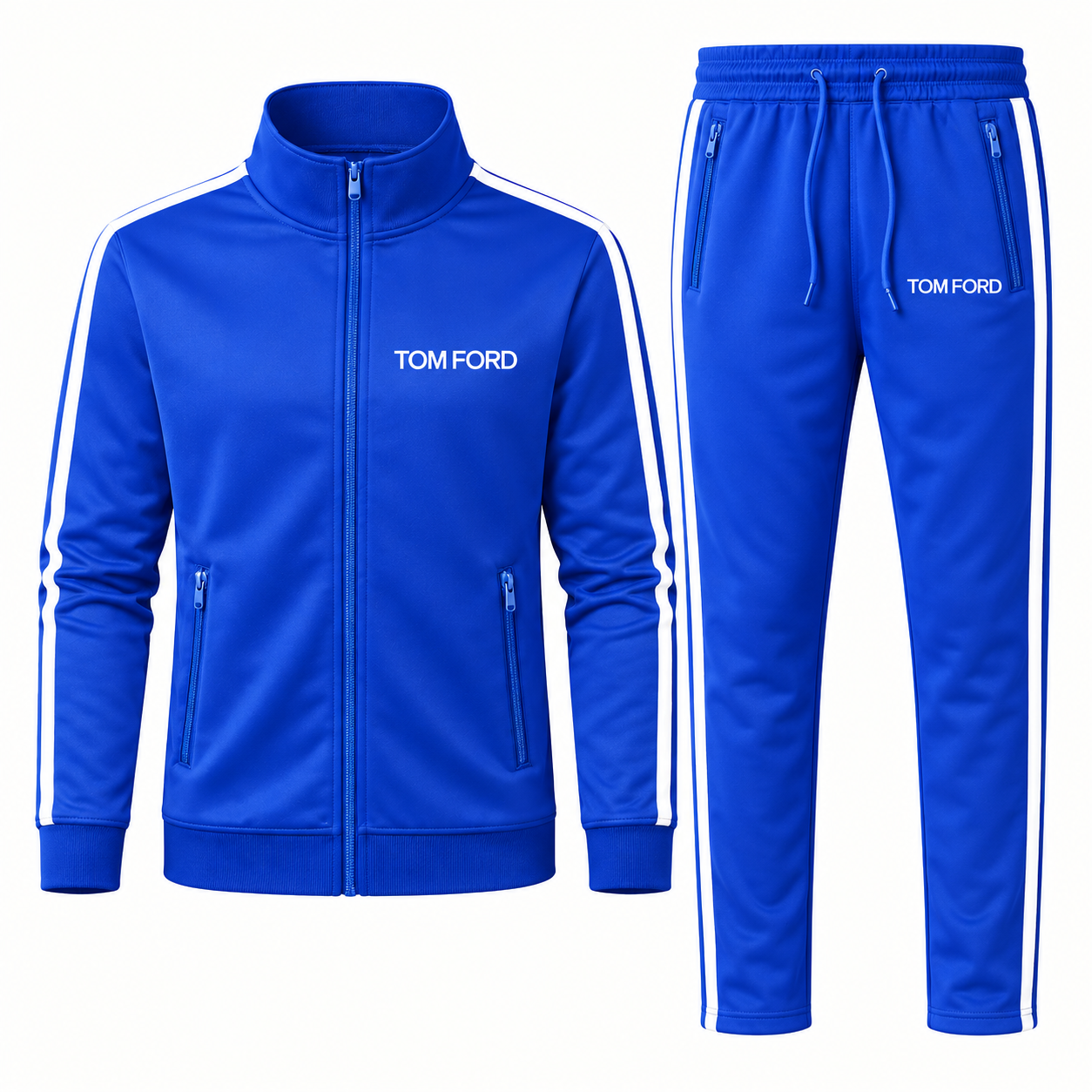 Men's Tom Ford Dri-Fit TrackSuit | Color: Blue | View 5