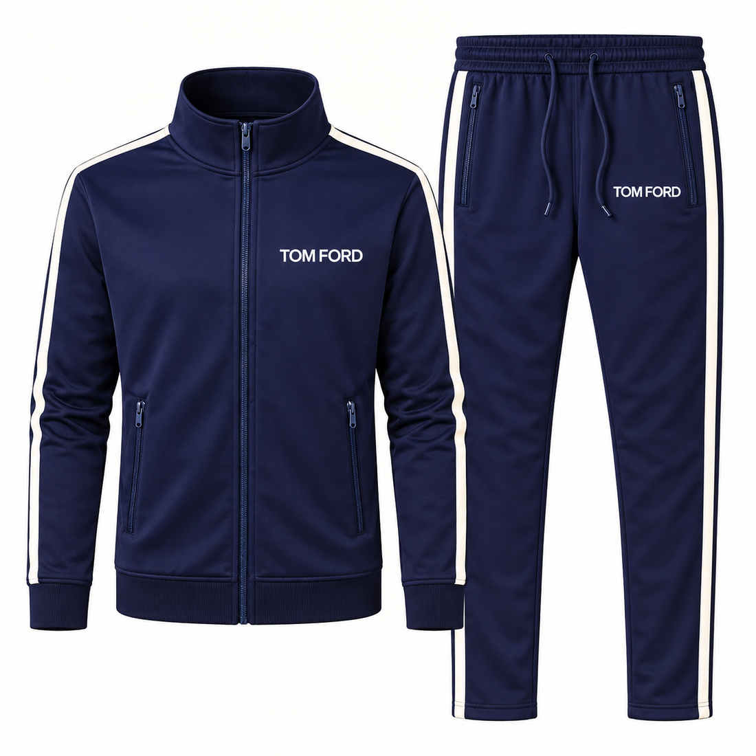 Men's Tom Ford Dri-Fit TrackSuit | Color: Navy | View 5