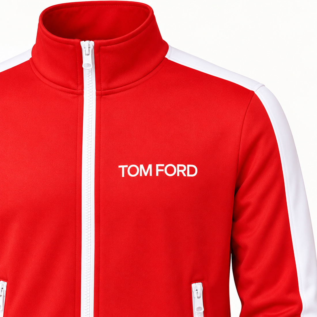 Men's Tom Ford Dri-Fit TrackSuit | Color: Red | View 3
