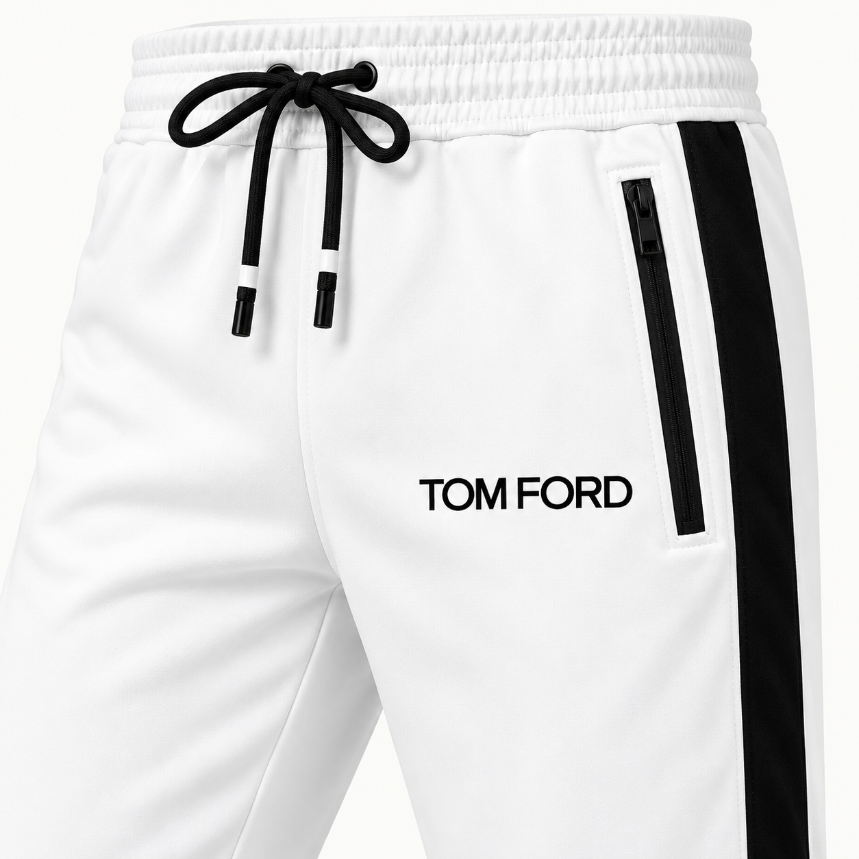 Men's Tom Ford Dri-Fit TrackSuit | Color: White | View 4
