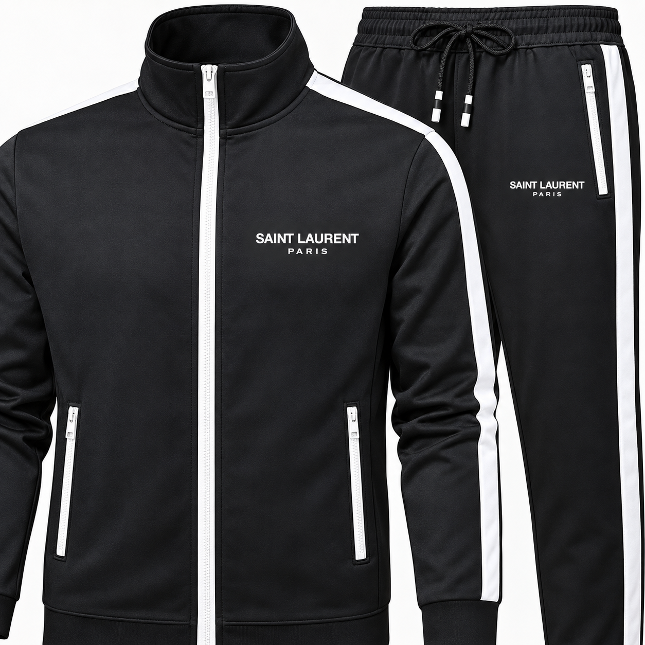 Men's Saint Laurent Dri-Fit TrackSuit | Color: Black | View 3