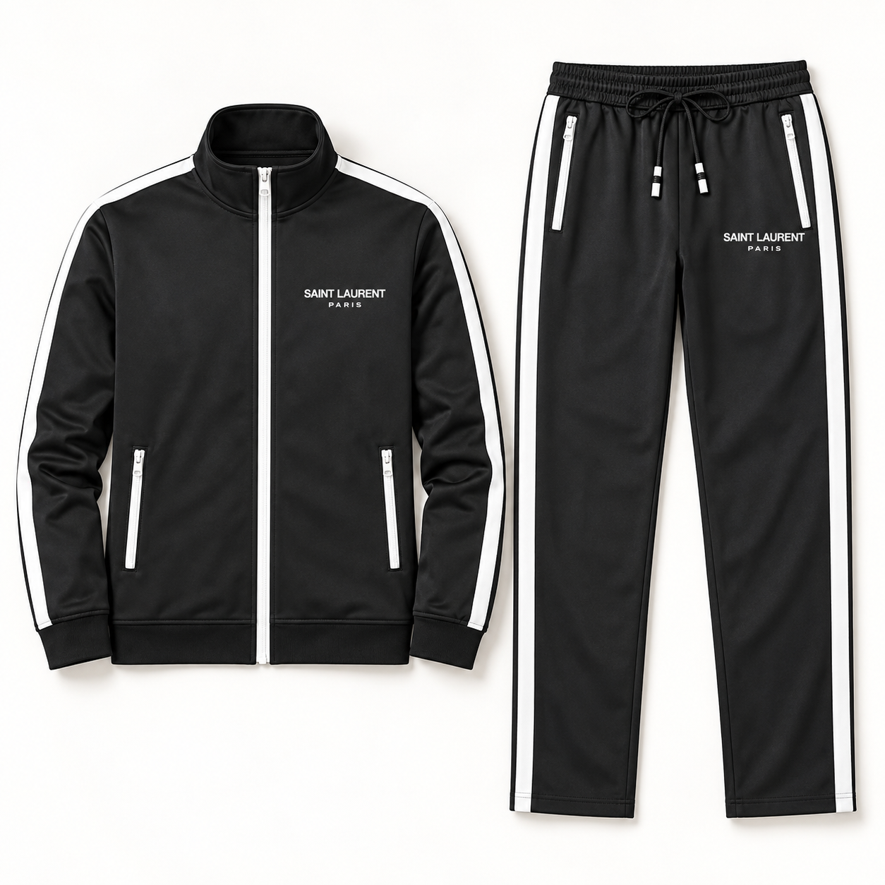 Men's Saint Laurent Dri-Fit TrackSuit | Color: Black | View 5