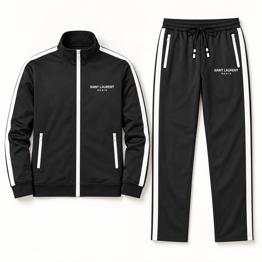 Men's Saint Laurent Dri-Fit TrackSuit | Color: Black | View 5