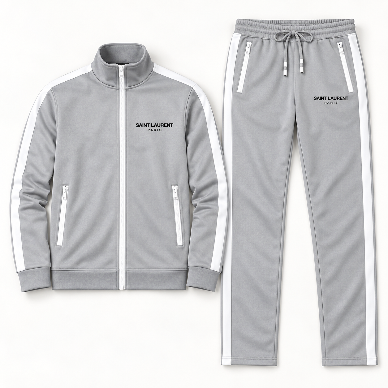 Men's Saint Laurent Dri-Fit TrackSuit | Color: Grey | View 5