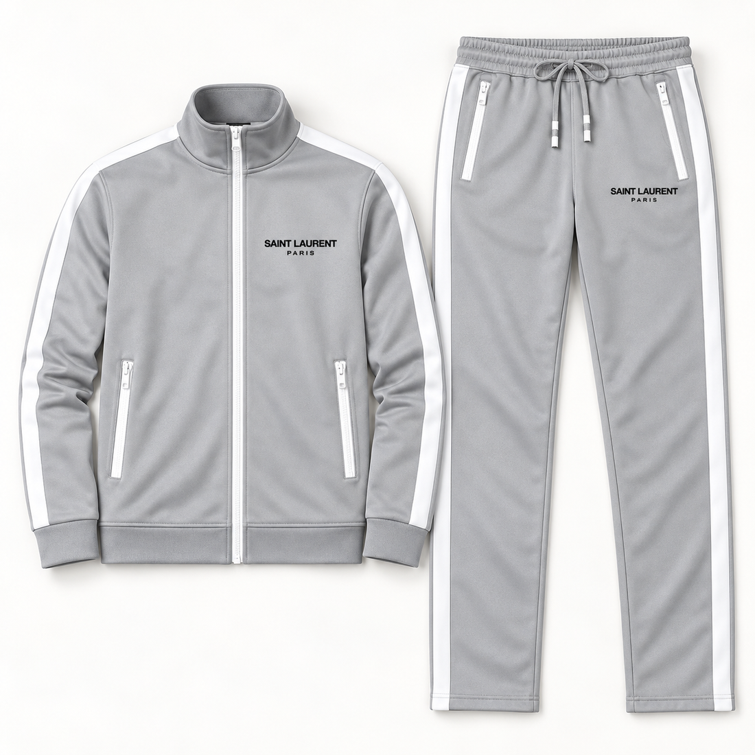 Men's Saint Laurent Dri-Fit TrackSuit | Color: Grey | View 5