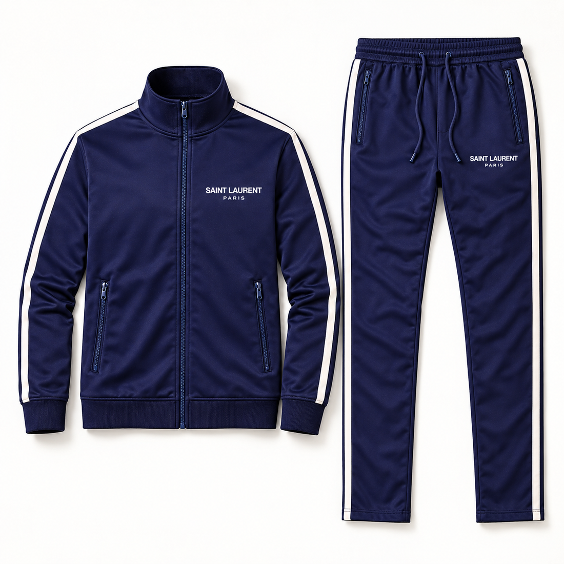 Men's Saint Laurent Dri-Fit TrackSuit | Color: Navy | View 5