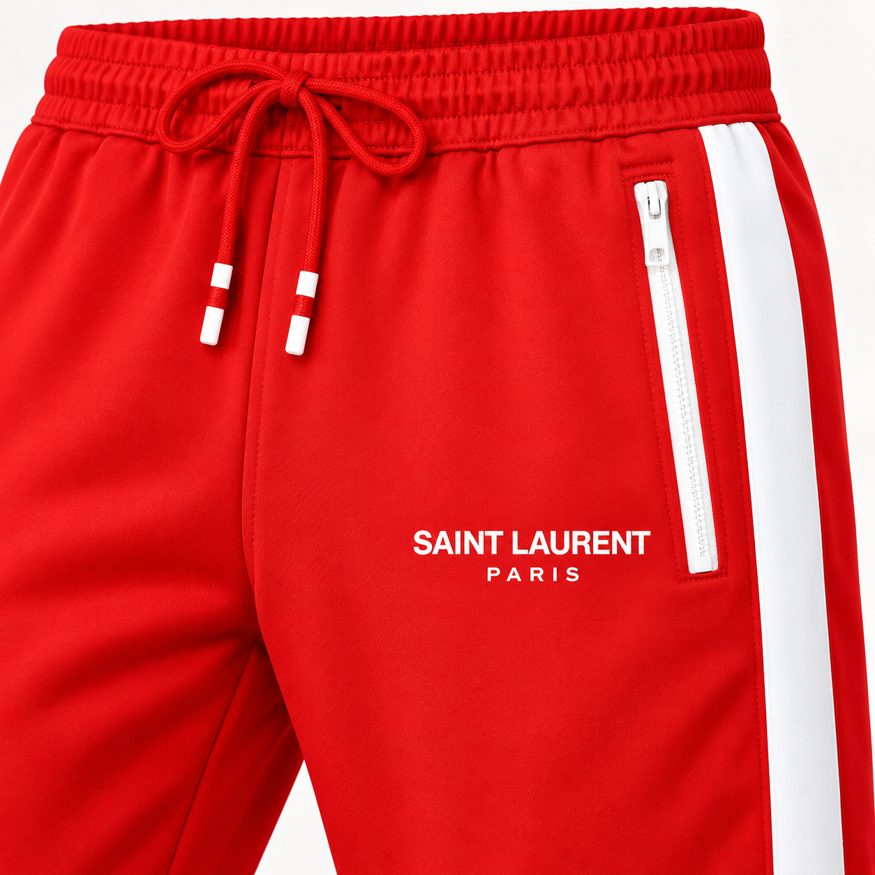 Men's Saint Laurent Dri-Fit TrackSuit | Color: Red | View 4