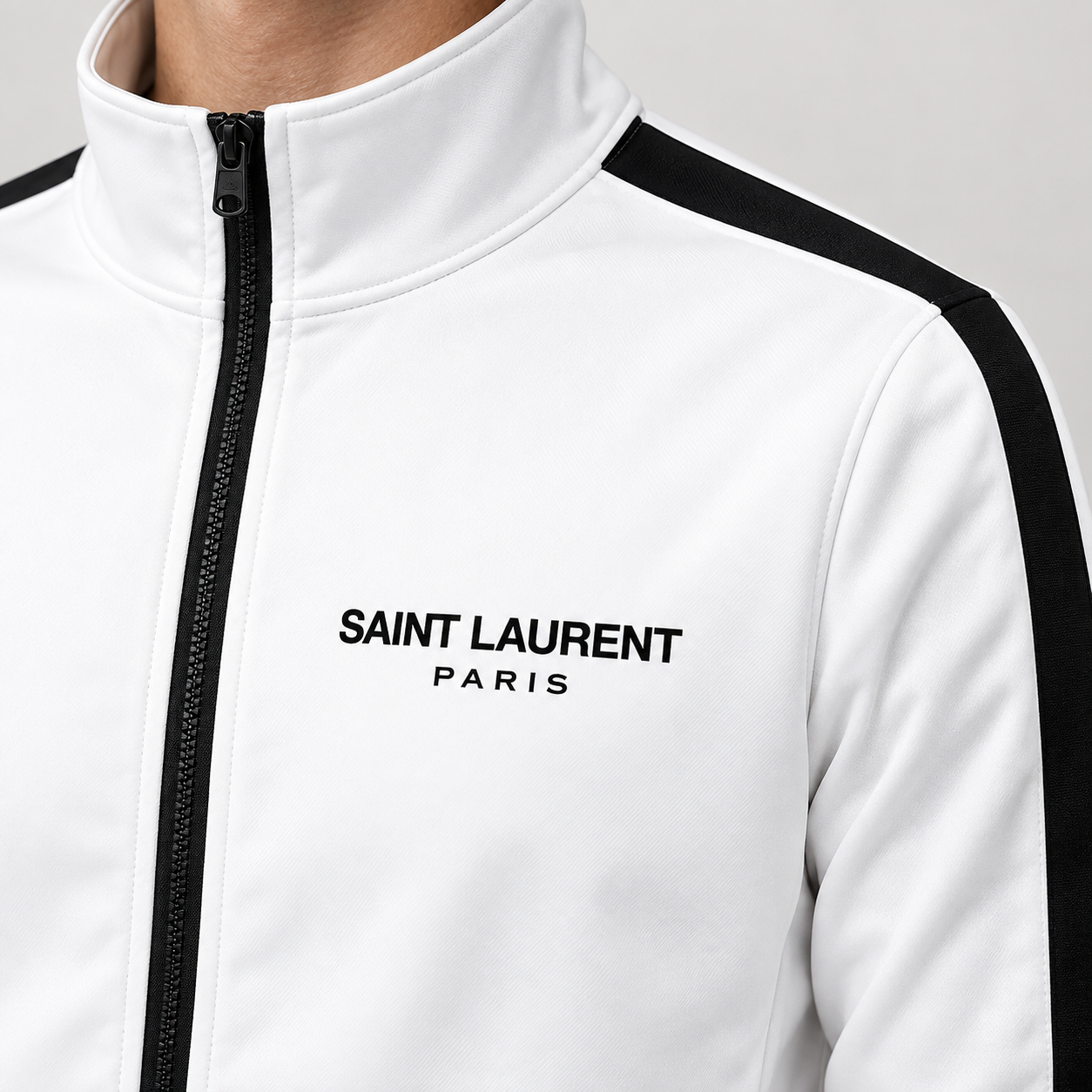 Men's Saint Laurent Dri-Fit TrackSuit | Color: White | View 3