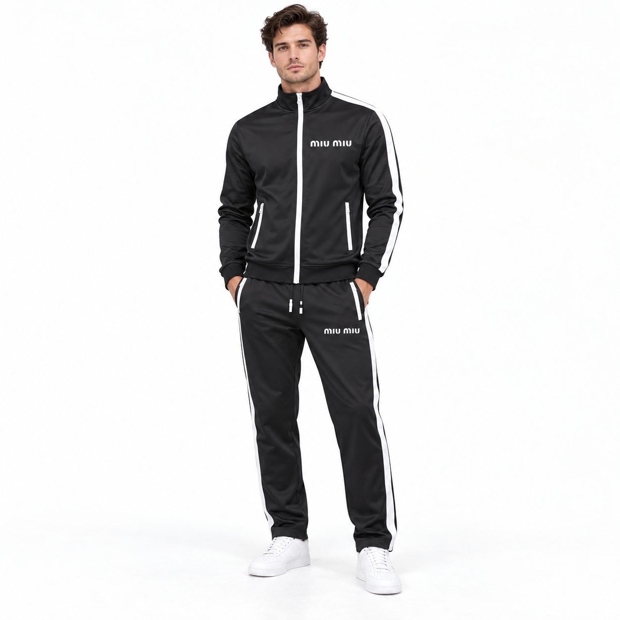 Men's Miu Miu Dri-Fit TrackSuit | Color: Black | View 1