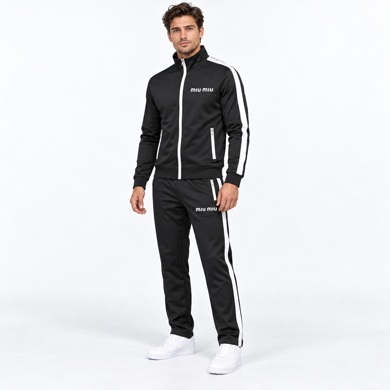 Men's Miu Miu Dri-Fit TrackSuit | Color: Black | View 2