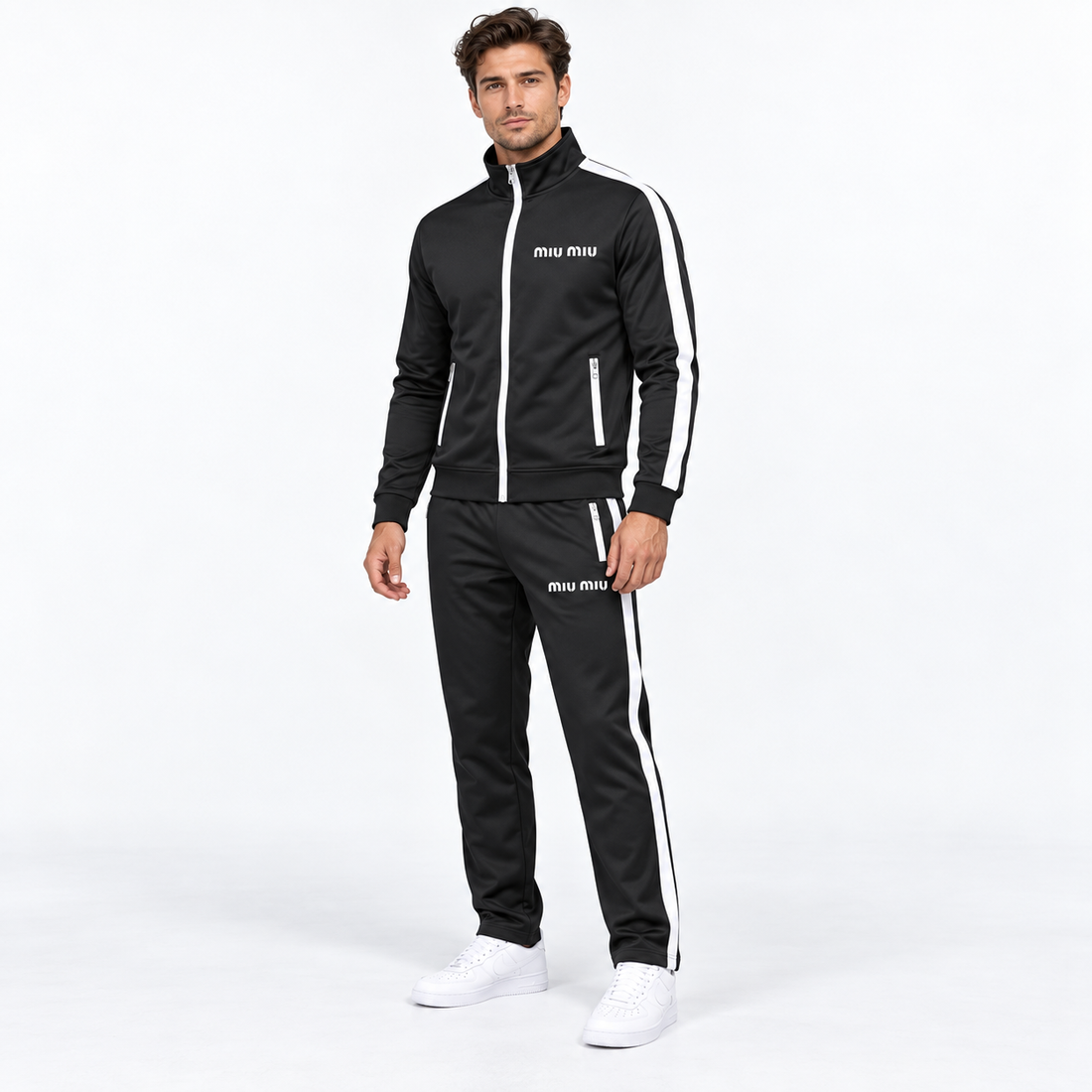 Men's Miu Miu Dri-Fit TrackSuit | Color: Black | View 2