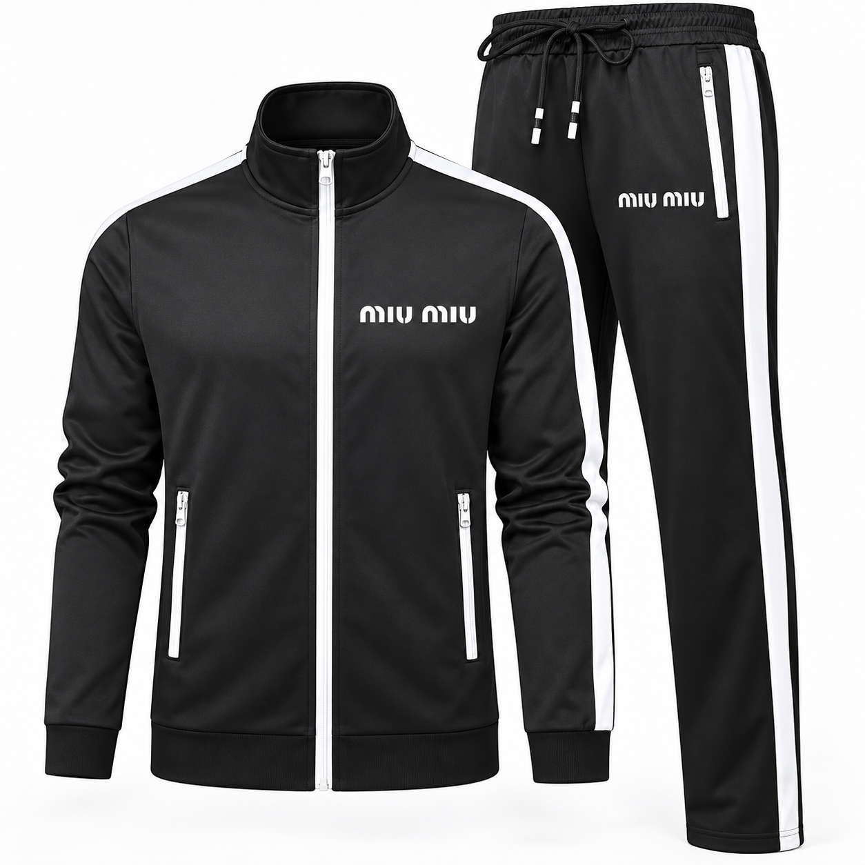 Men's Miu Miu Dri-Fit TrackSuit | Color: Black | View 4