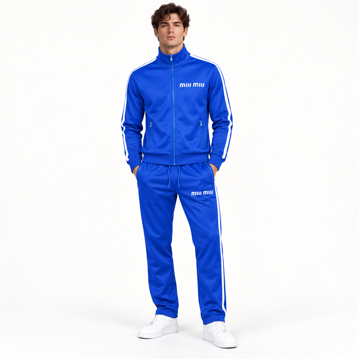 Men's Miu Miu Dri-Fit TrackSuit | Color: Blue | View 1