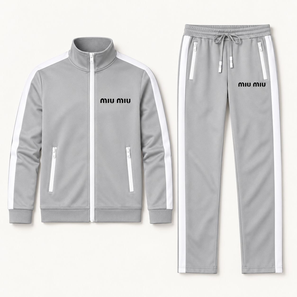 Men's Miu Miu Dri-Fit TrackSuit | Color: Grey | View 5