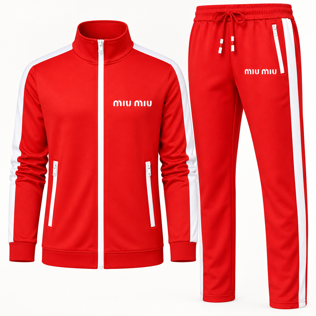 Men's Miu Miu Dri-Fit TrackSuit | Color: Red | View 4