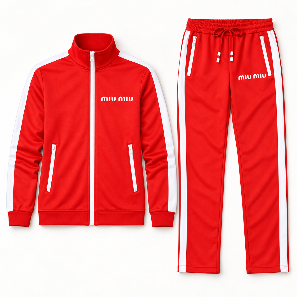 Men's Miu Miu Dri-Fit TrackSuit | Color: Red | View 5