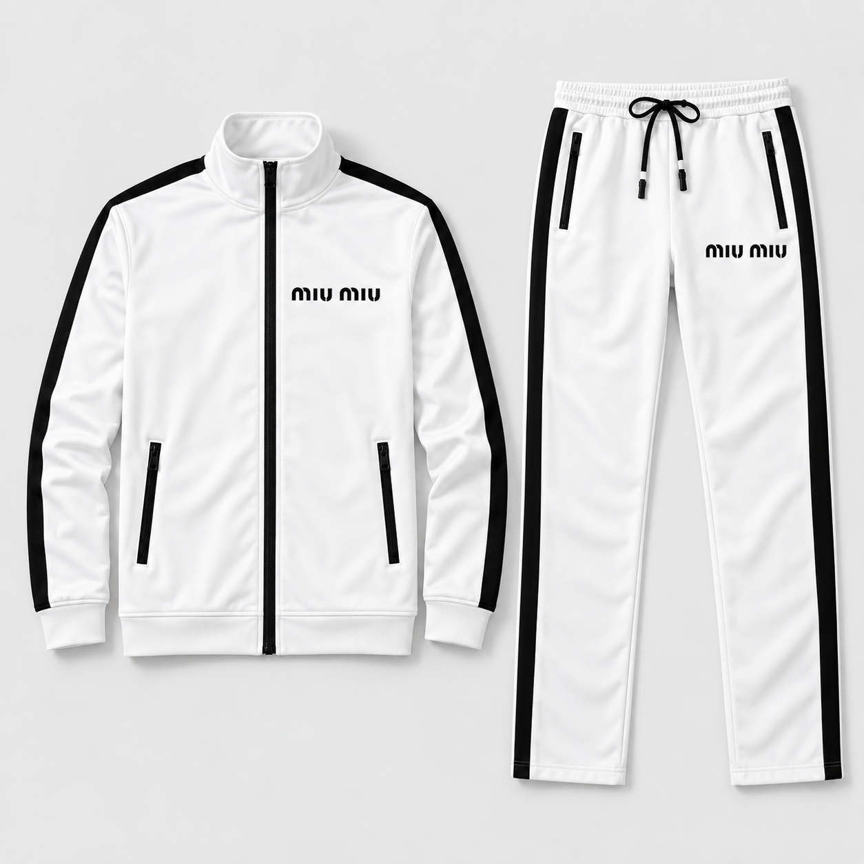 Men's Miu Miu Dri-Fit TrackSuit | Color: White | View 5