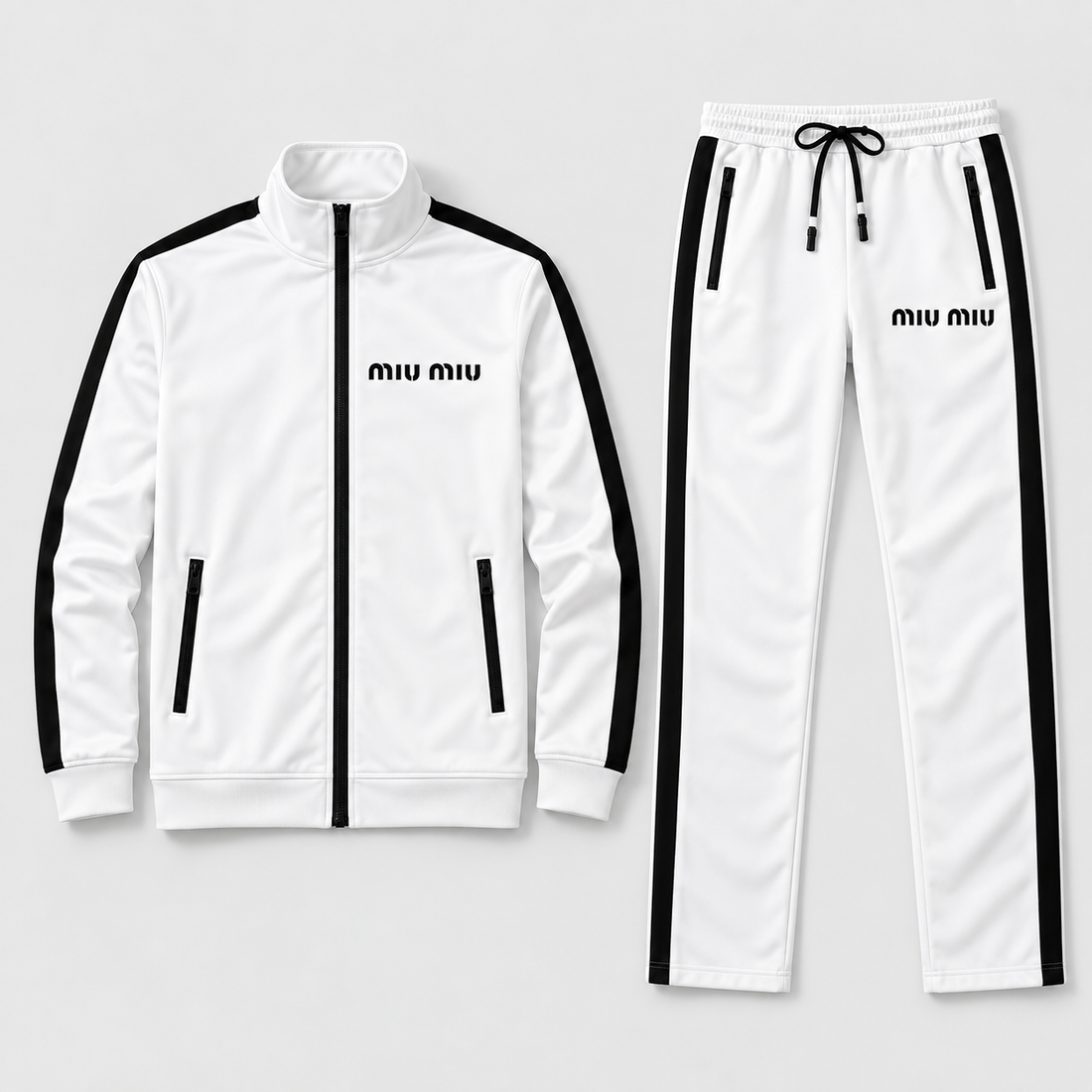 Men's Miu Miu Dri-Fit TrackSuit | Color: White | View 5