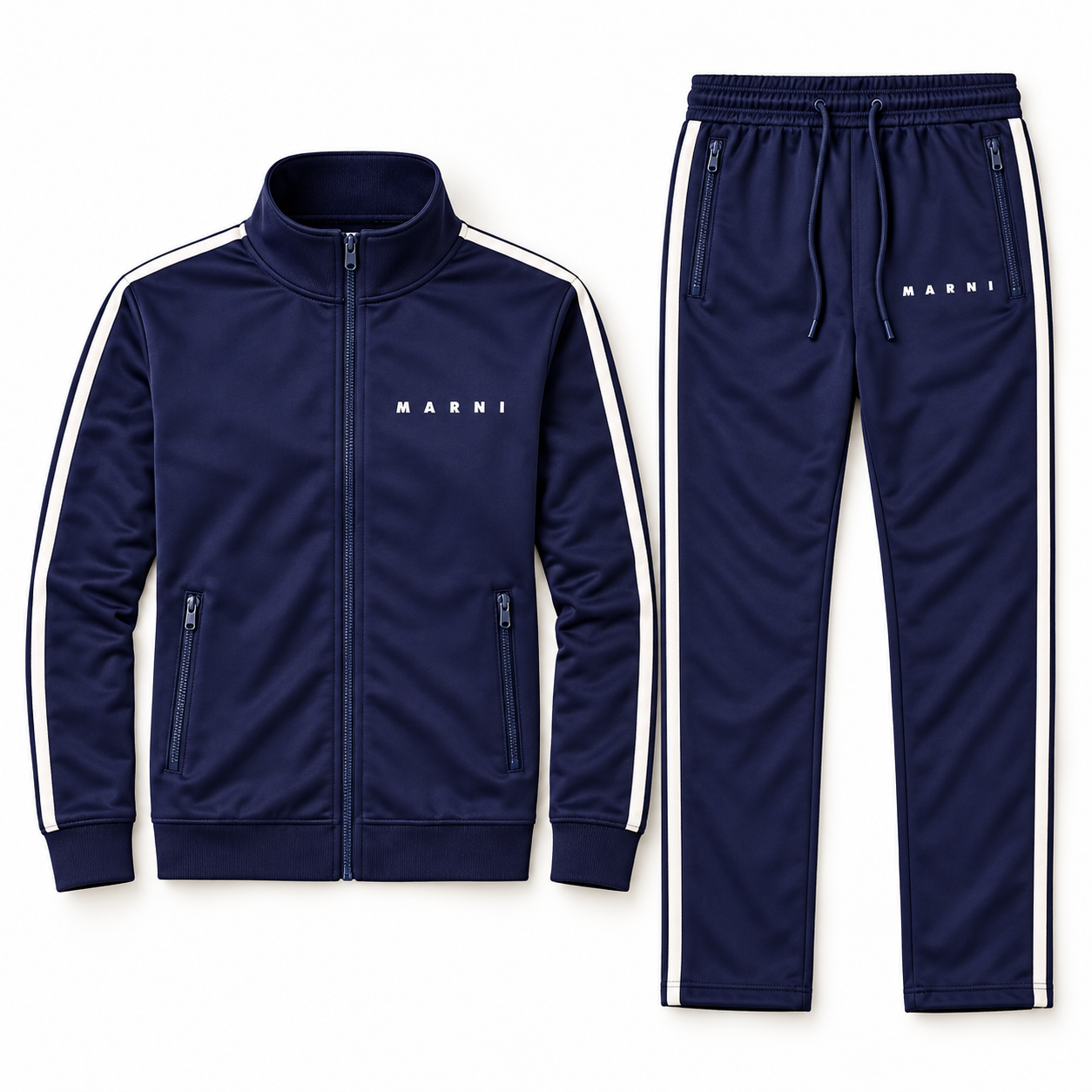 Men's Marni Dri-Fit TrackSuit | Color: Navy | View 5