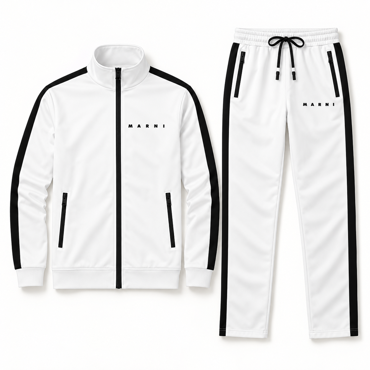 Men's Marni Dri-Fit TrackSuit | Color: White | View 5