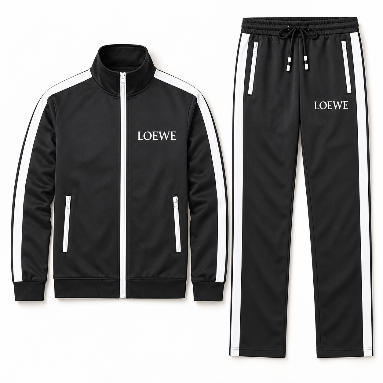 Men's Loewe Dri-Fit TrackSuit | Color: Black | View 5