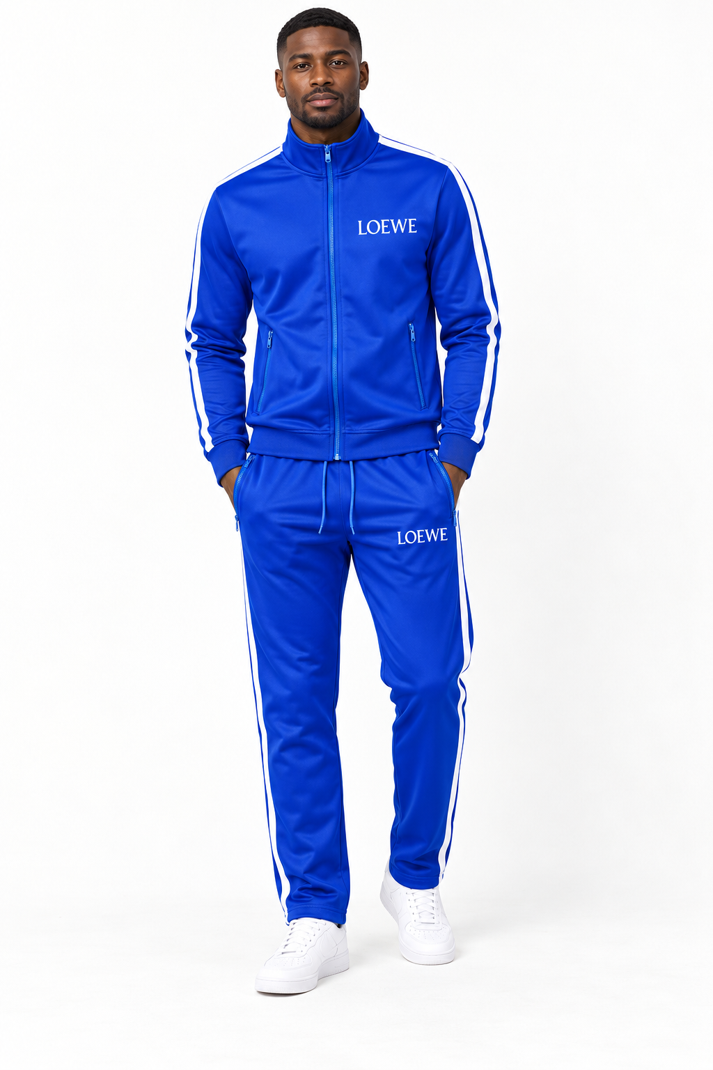 Men's Loewe Dri-Fit TrackSuit | Color: Blue | View 1