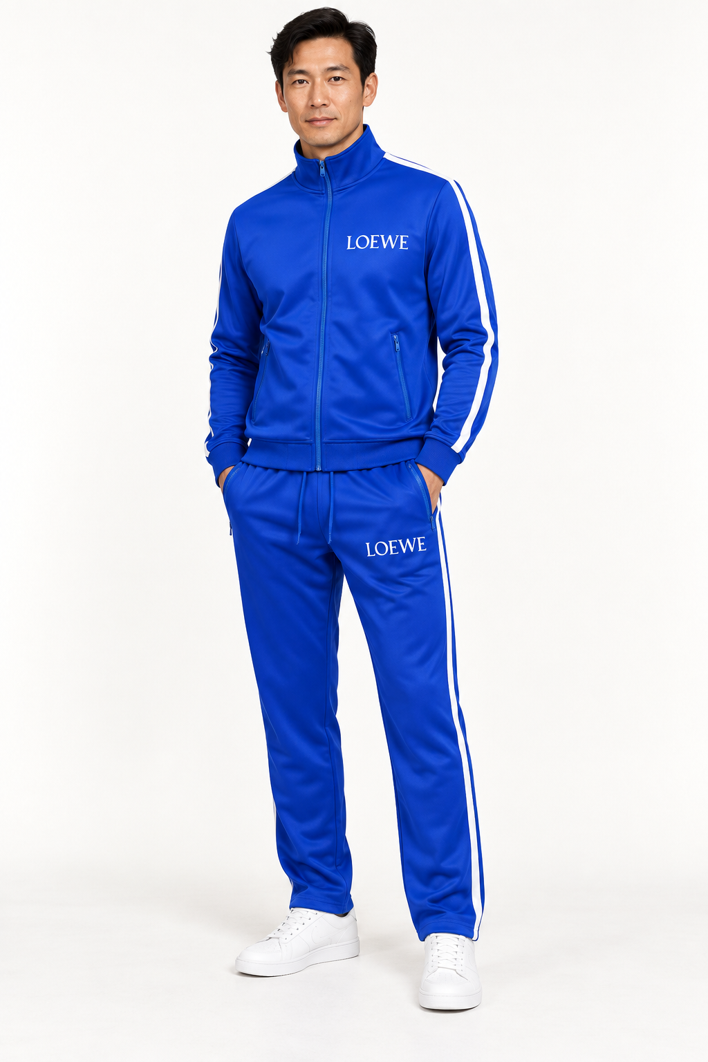Men's Loewe Dri-Fit TrackSuit | Color: Blue | View 2