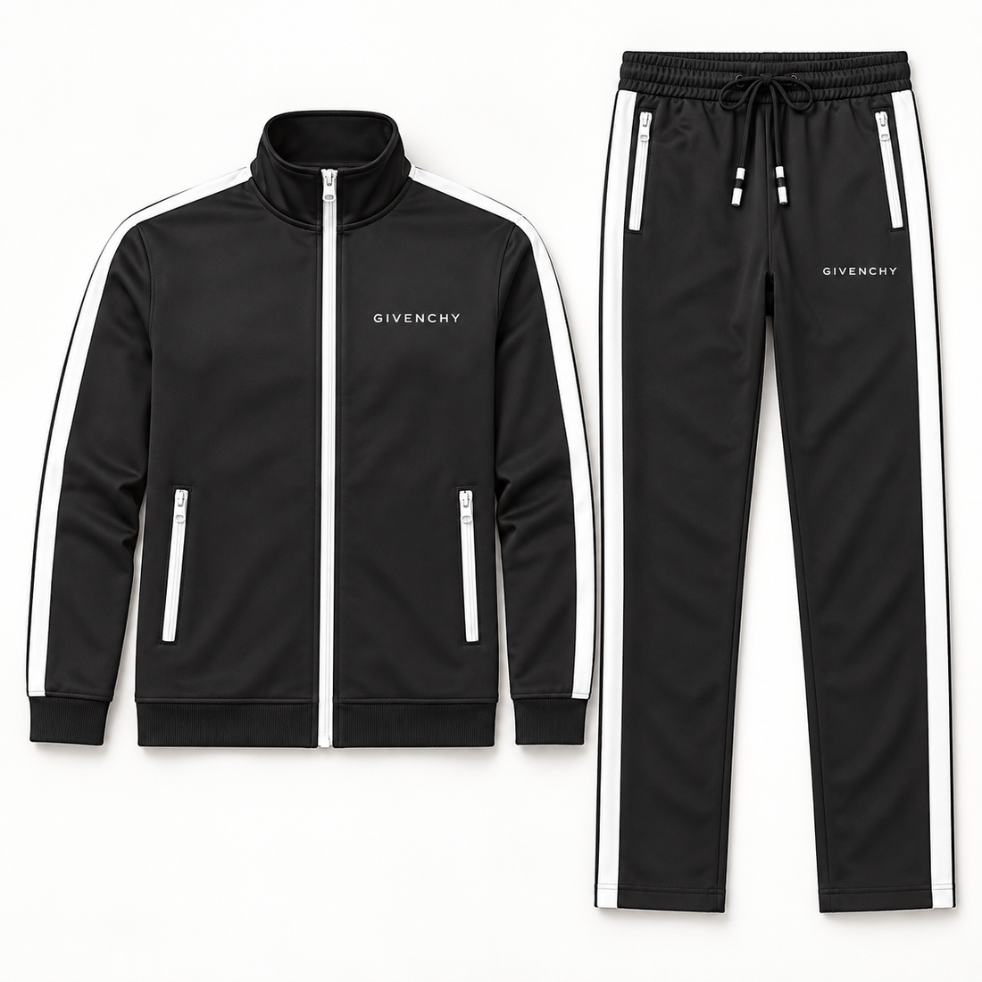 Men's Givenchy Dri-Fit TrackSuit | Color: Black | View 5