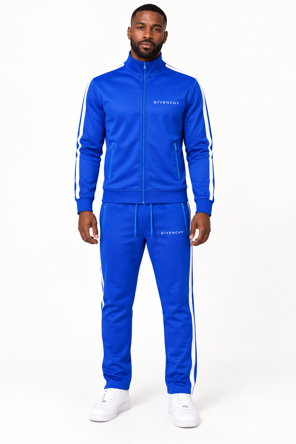 Men's Givenchy Dri-Fit TrackSuit | Color: Blue | View 1