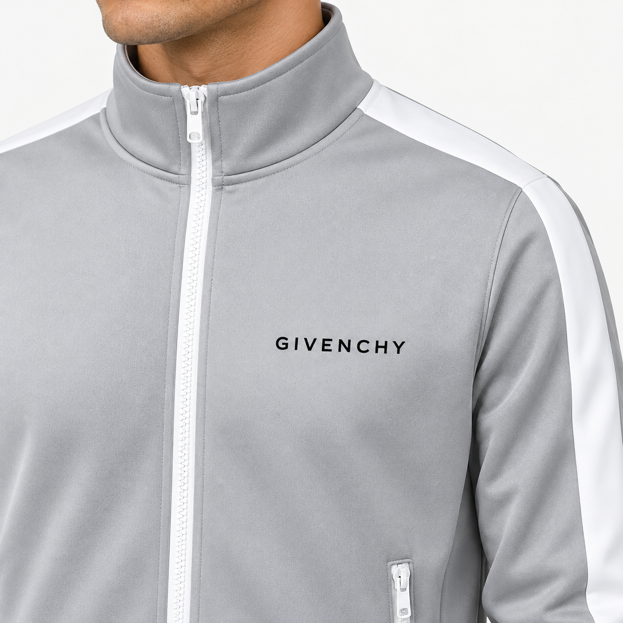 Men's Givenchy Dri-Fit TrackSuit | Color: Grey | View 3