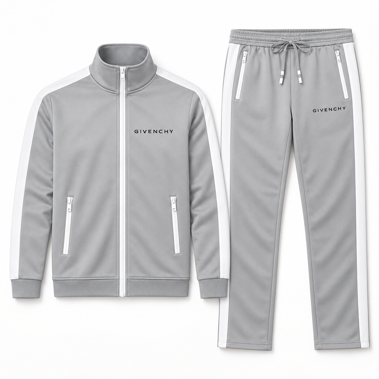 Men's Givenchy Dri-Fit TrackSuit | Color: Grey | View 5