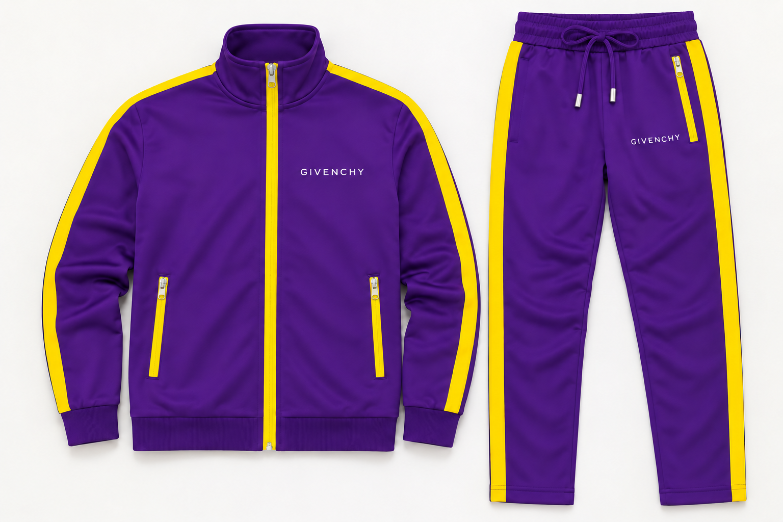 Men's Givenchy Dri-Fit TrackSuit | Color: Purple | Image 5