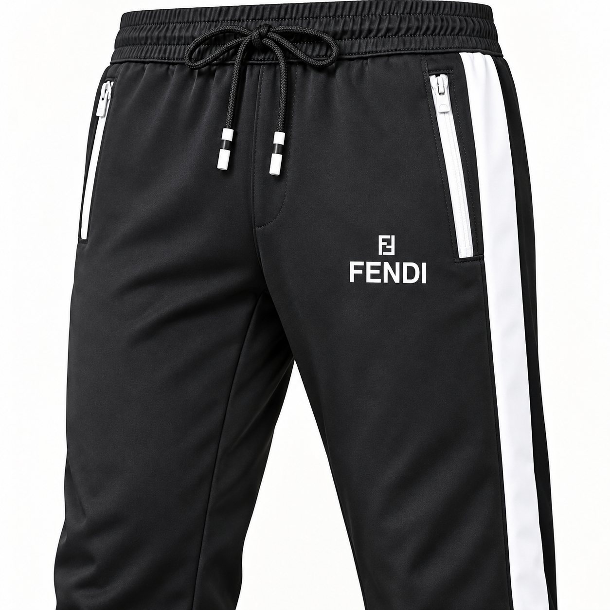 Men's Fendi Dri-Fit TrackSuit | Color: Black | View 4