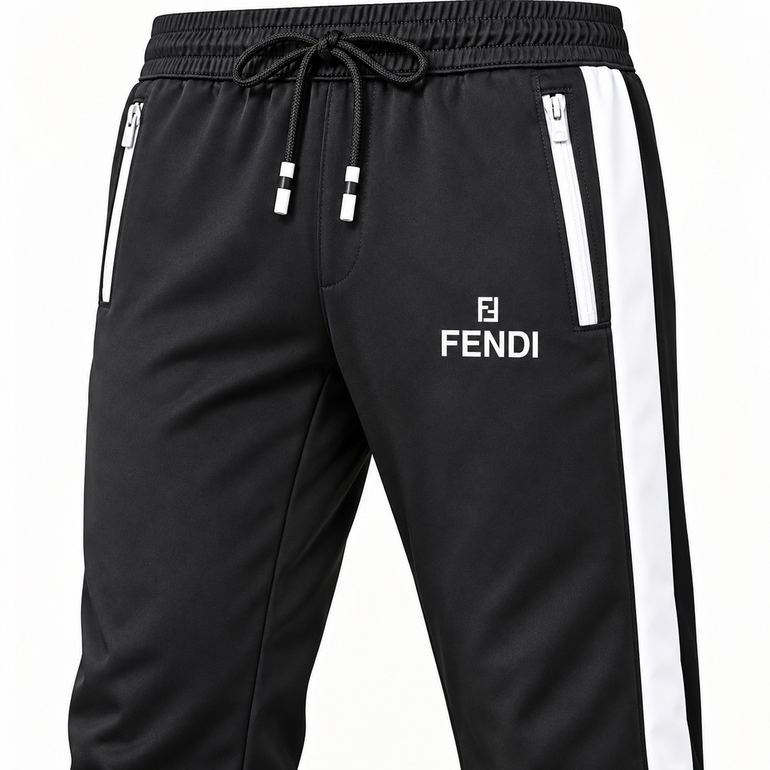 Men's Fendi Dri-Fit TrackSuit | Color: Black | View 4