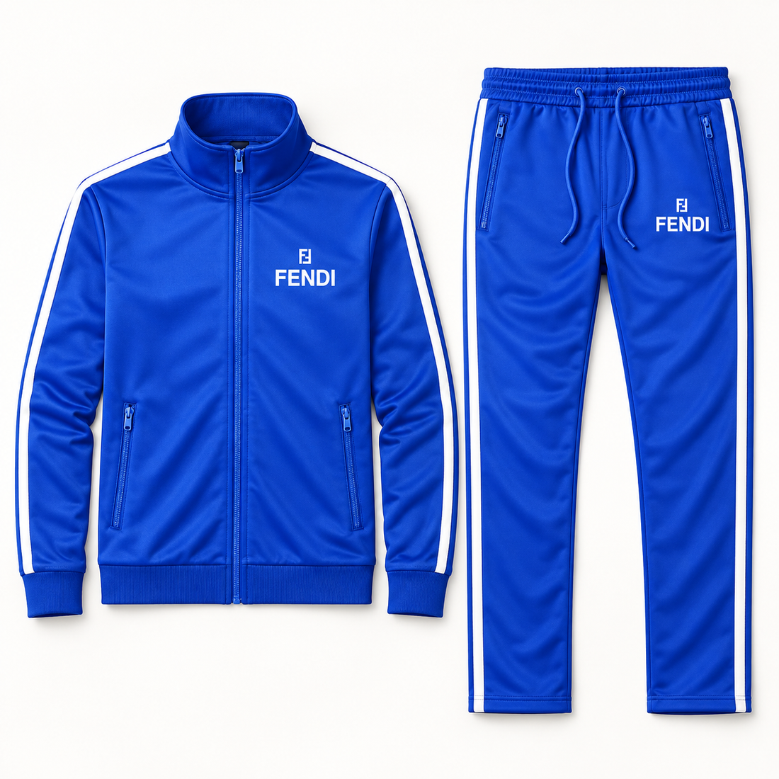 Men's Fendi Dri-Fit TrackSuit | Color: Blue | View 5