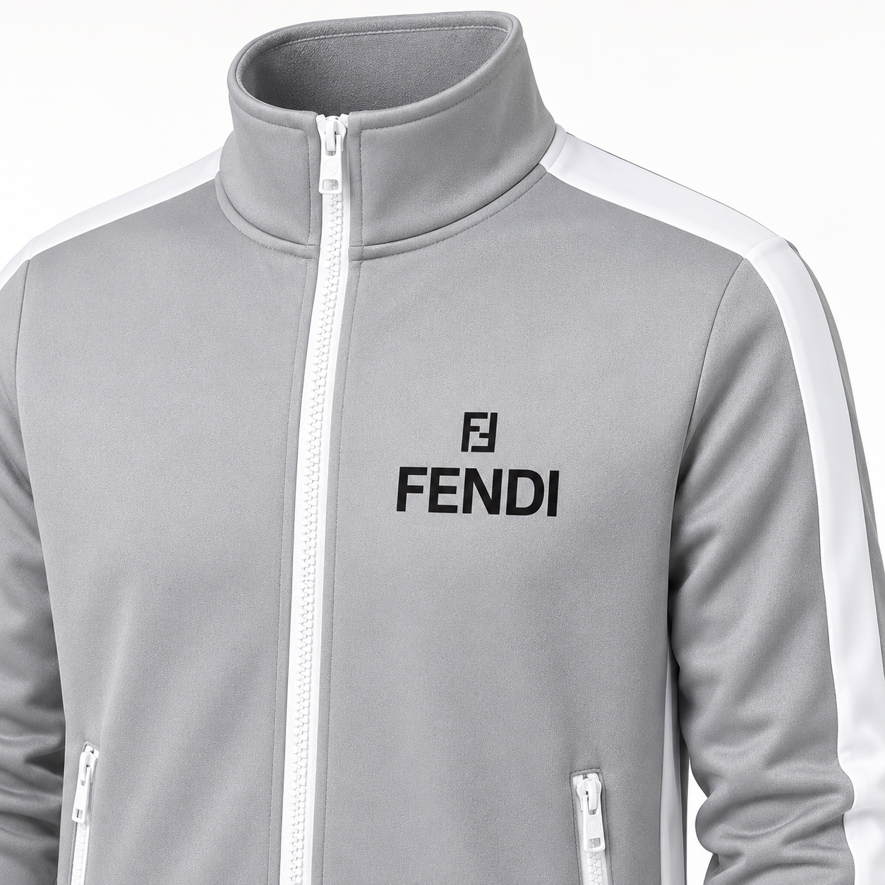 Men's Fendi Dri-Fit TrackSuit | Color: Grey | View 3