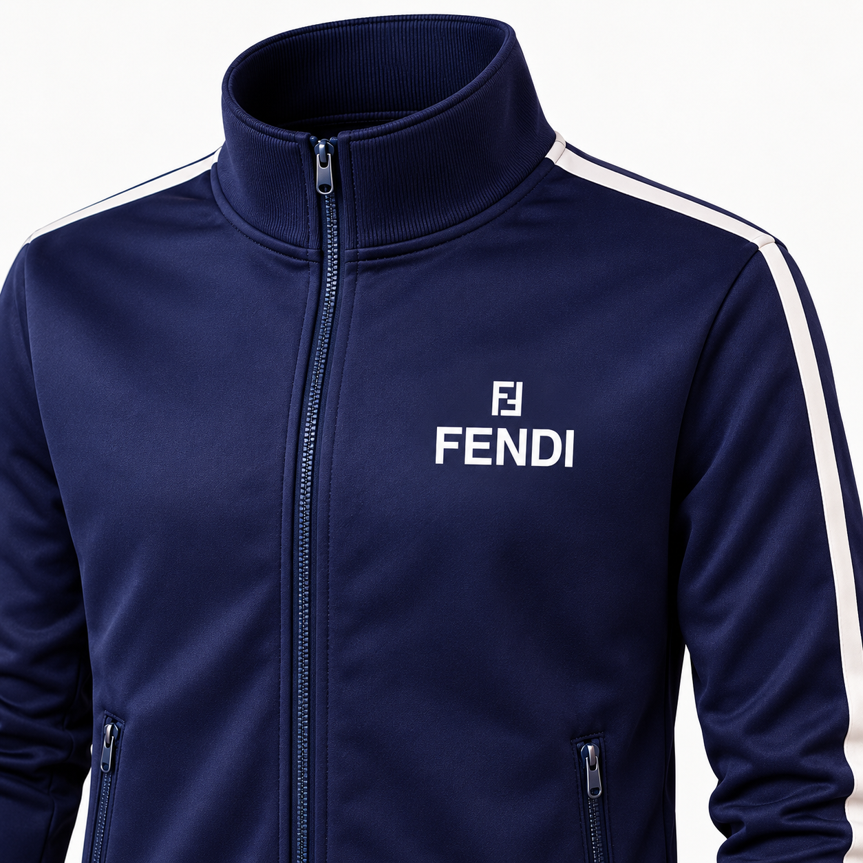 Men's Fendi Dri-Fit TrackSuit | Color: Navy | View 3