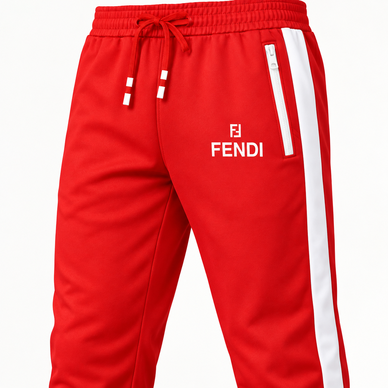 Men's Fendi Dri-Fit TrackSuit | Color: Red | View 4