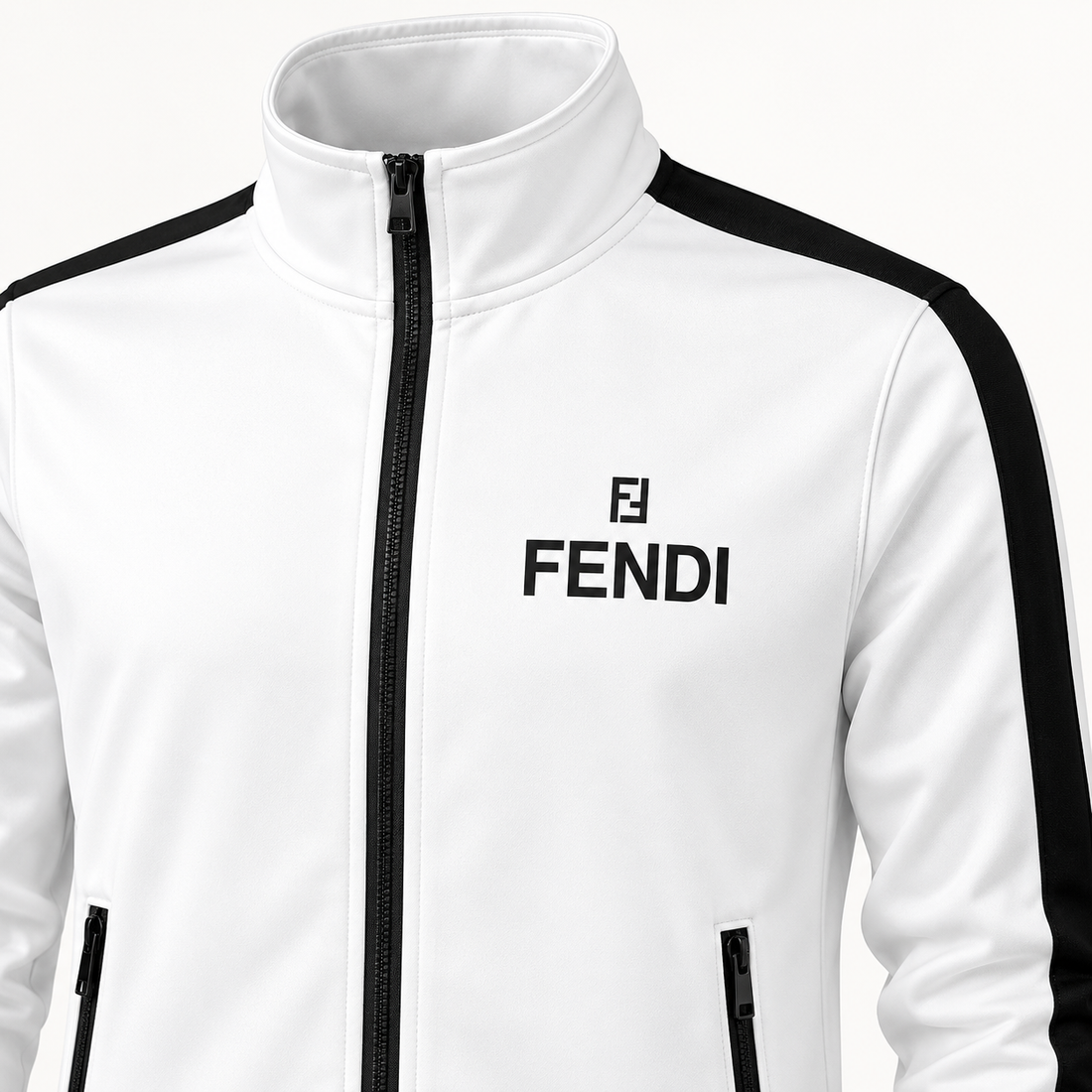 Men's Fendi Dri-Fit TrackSuit | Color: White | View 3