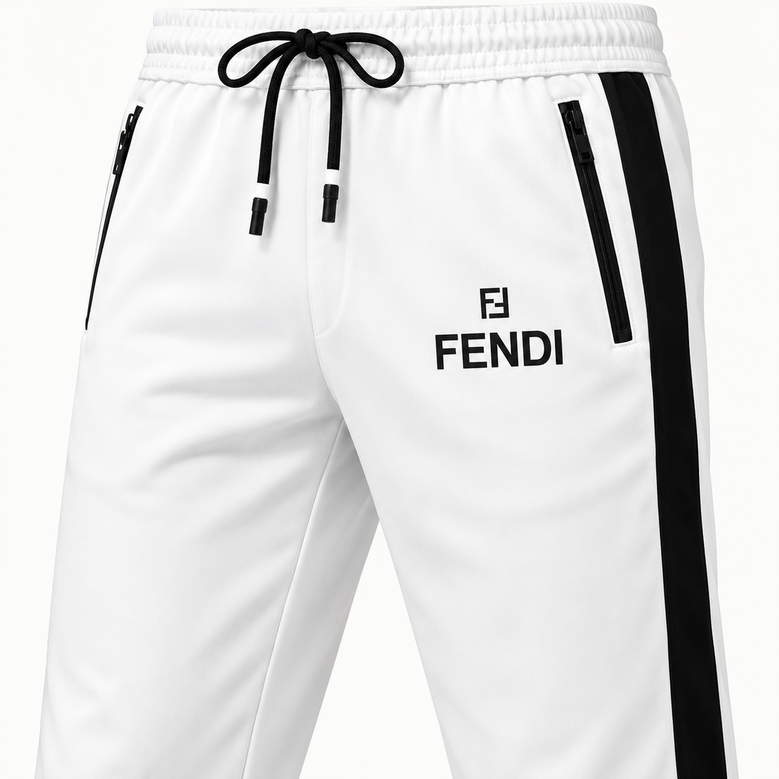 Men's Fendi Dri-Fit TrackSuit | Color: White | View 4
