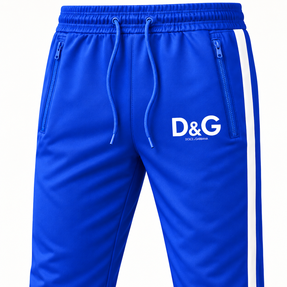 Men's Dolce and Gabbana Dri-Fit TrackSuit | Color: Blue | View 4