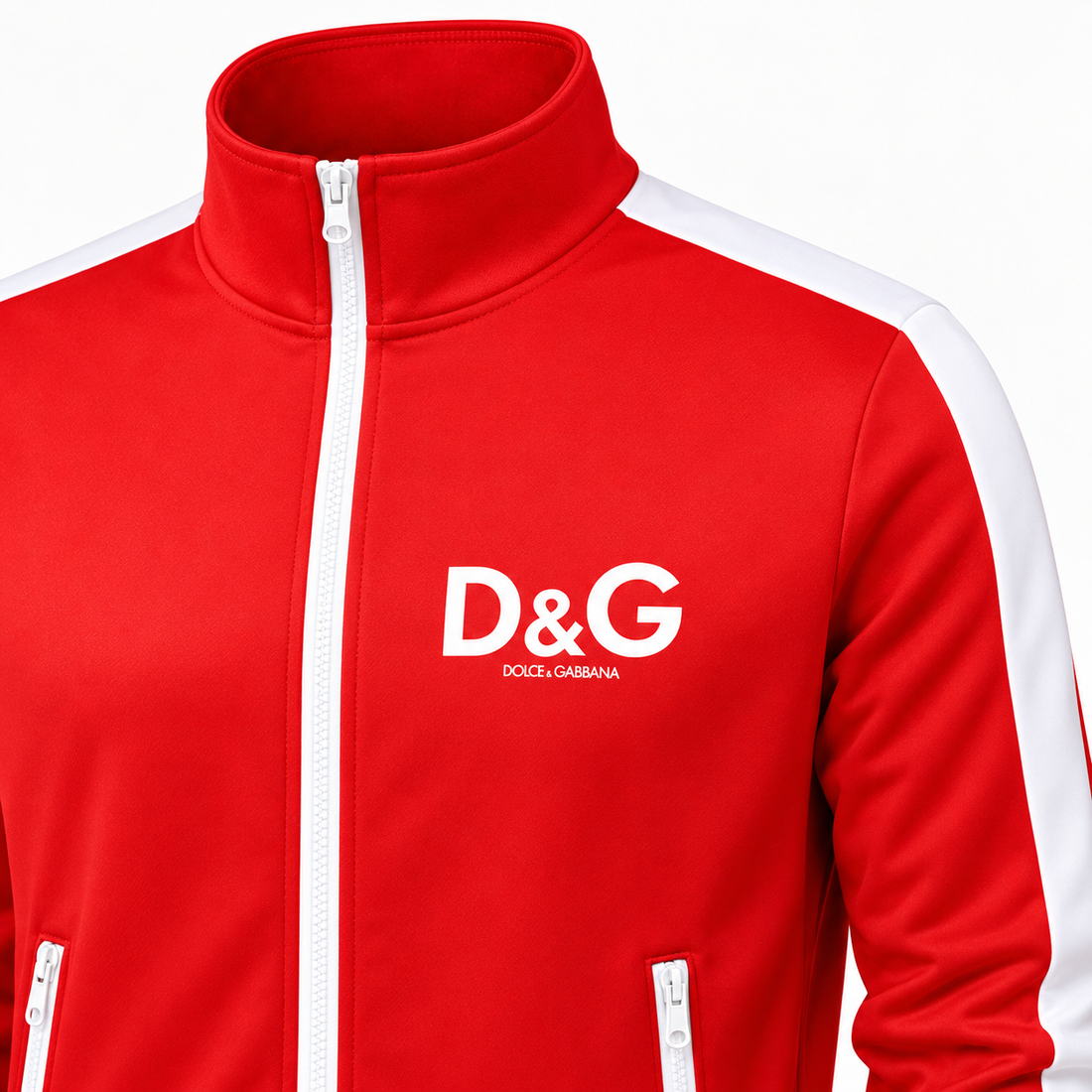Men's Dolce and Gabbana Dri-Fit TrackSuit | Color: Red | View 3