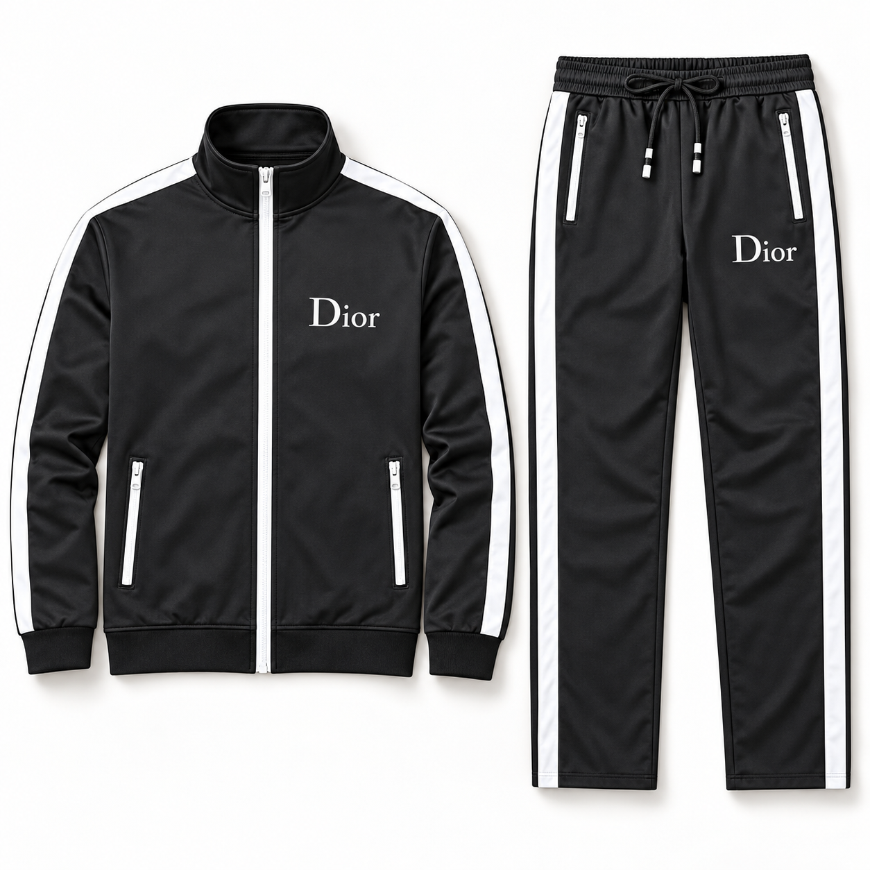 Men's Dior Dri-Fit TrackSuit | Color: Black | View 5
