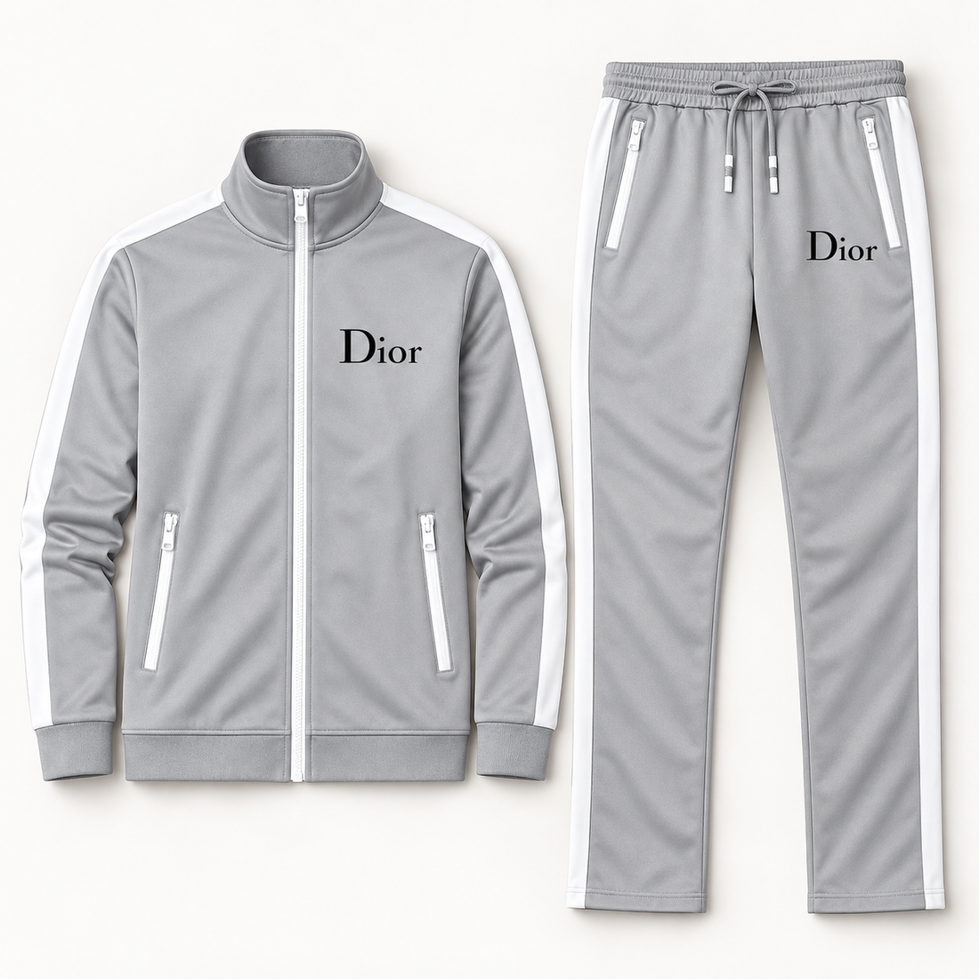 Men's Dior Dri-Fit TrackSuit | Color: Grey | View 5