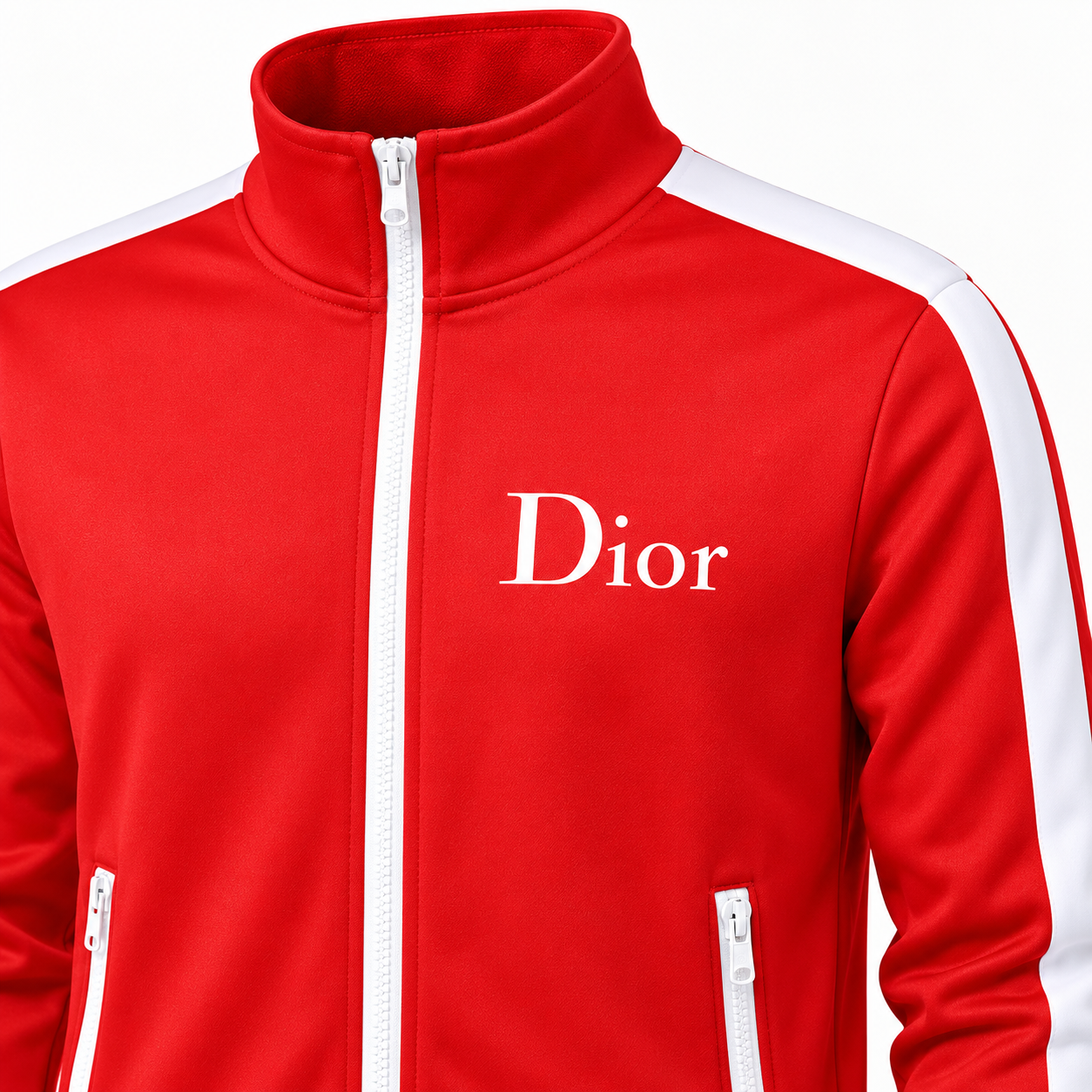 Men's Dior Dri-Fit TrackSuit | Color: Red | View 3