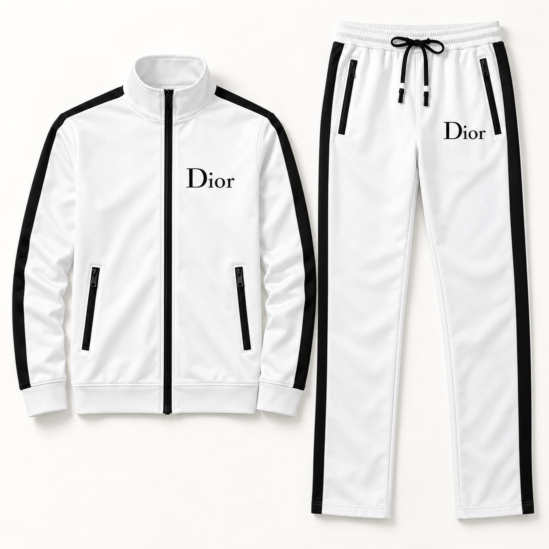 Men's Dior Dri-Fit TrackSuit | Color: White | View 5