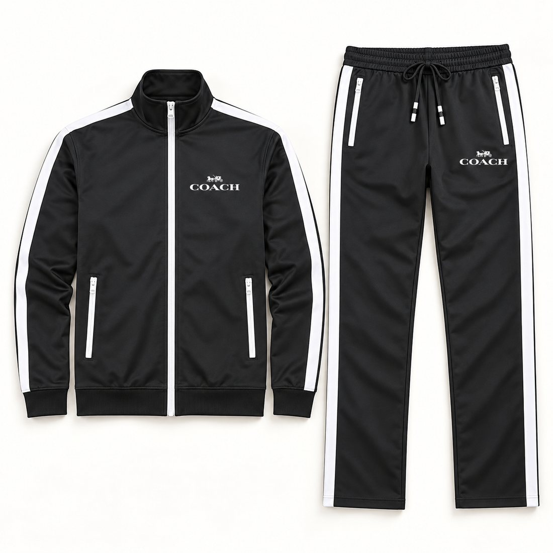 Men's Coach Dri-Fit TrackSuit | Color: Black | View 5