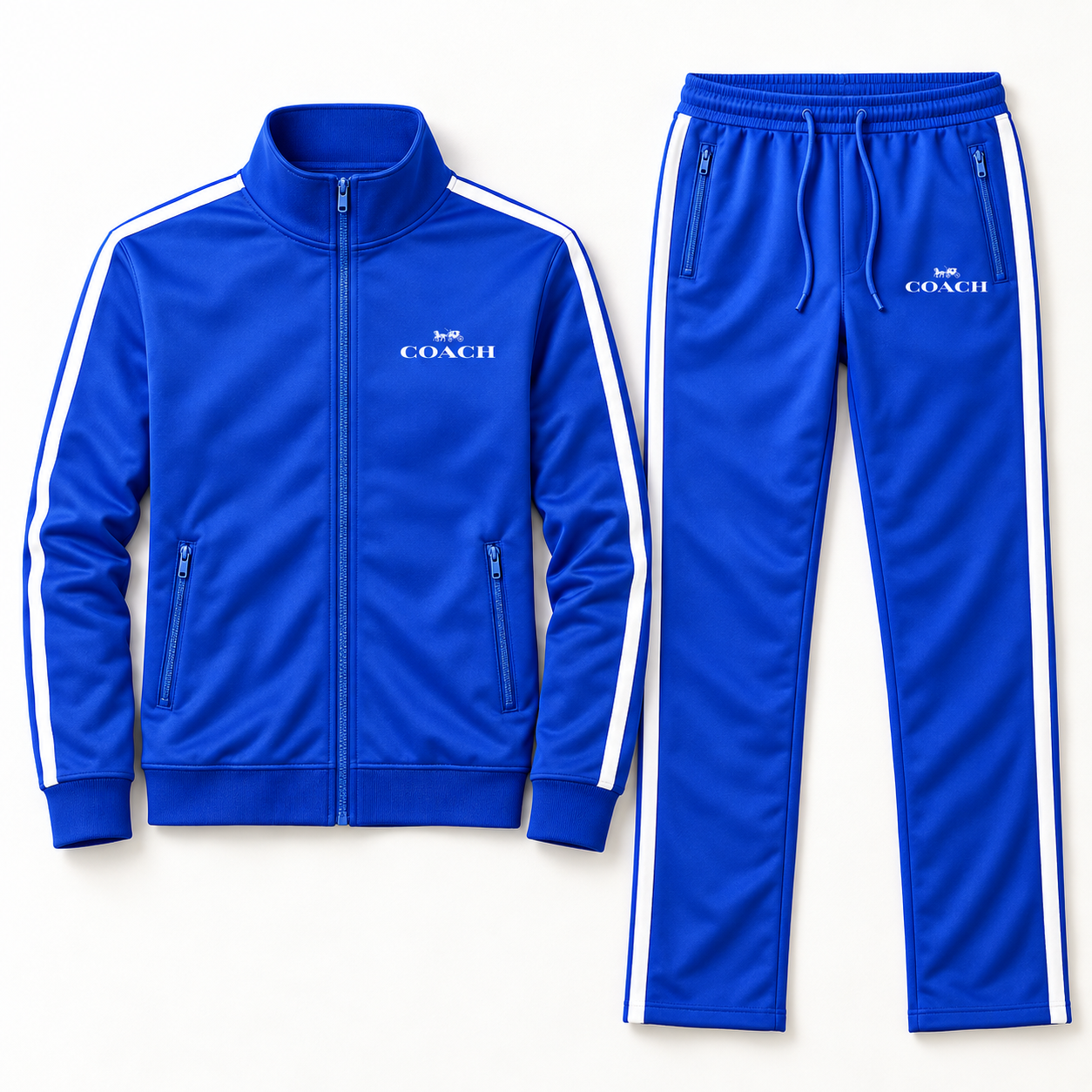 Men's Coach Dri-Fit TrackSuit | Color: Blue | View 5