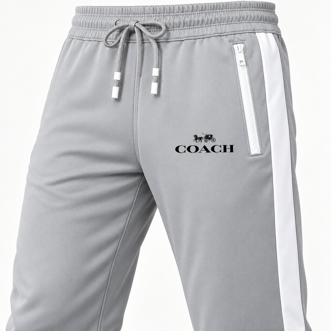 Men's Coach Dri-Fit TrackSuit | Color: Grey | View 4